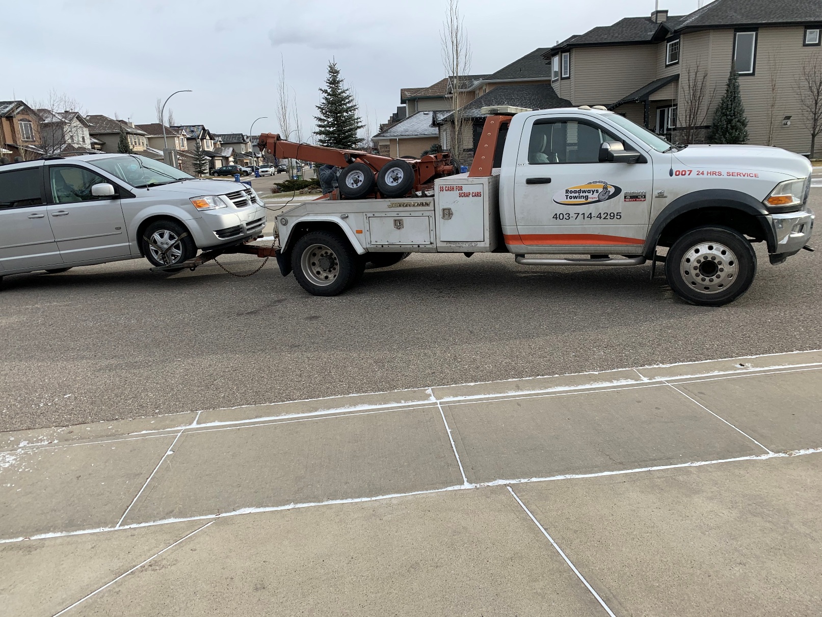 Tow truck in Calgary